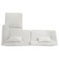 Hearth and Haven 2-Piece Right Facing L-Shaped Sectional Sofa with Pillow Back Cushions in White, , large