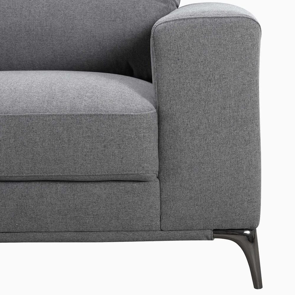 37B 2-Piece Carlo Stationary Left Facing Sectional with Chaise in Slate Gray, , large