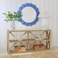 Bassett Mirror Company Holden Console Table in Rustic Blonde and White, , large
