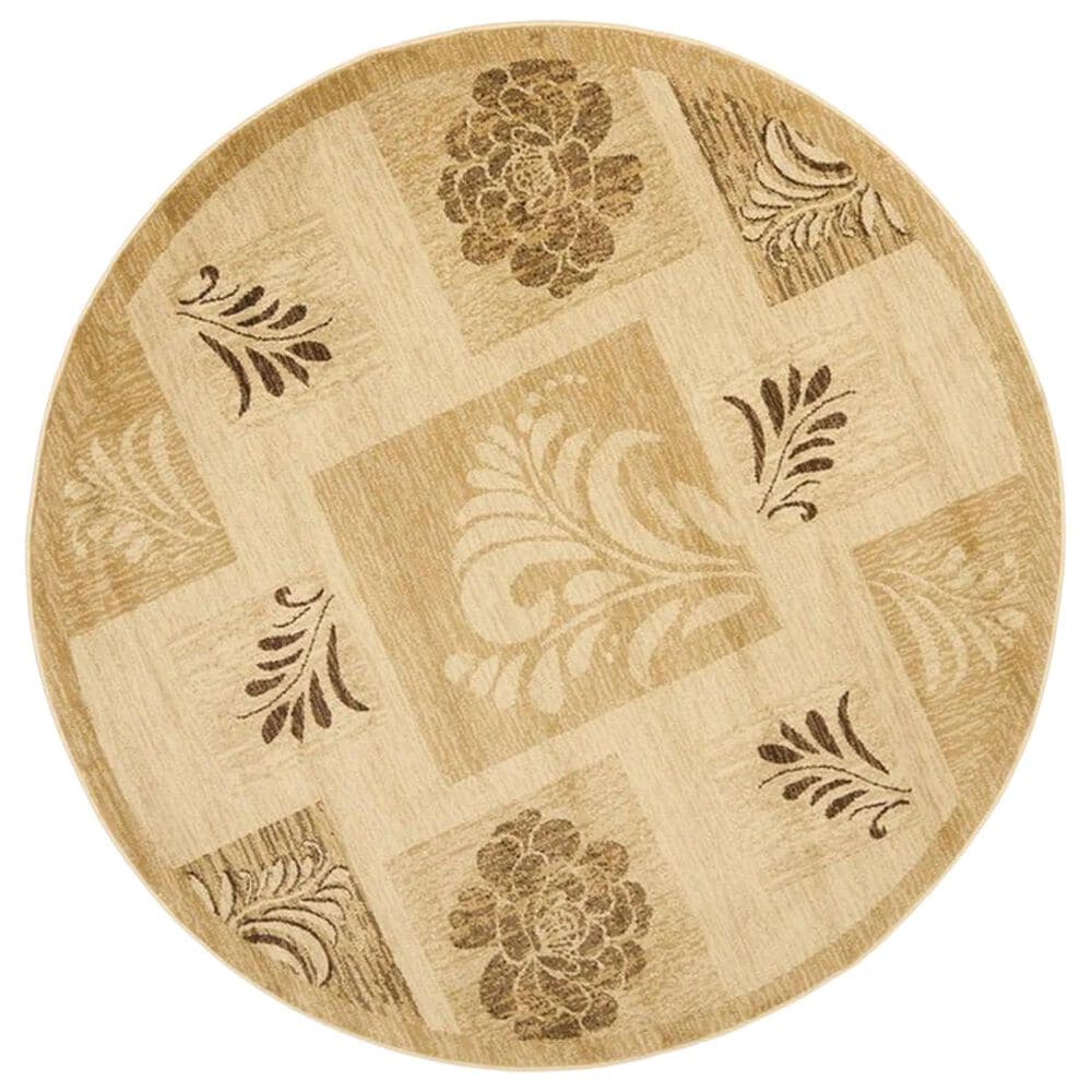 Safavieh Lyndhurst LNH554 5"3" Round Ivory and Multicolor Area Rug, , large