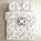 Peking Handicraft Inked Floral 3-Piece Full/Queen Comforter Set in Cream, , large