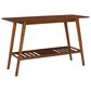 Linon Home Decor Charlotte Console Table in Warm Walnut, , large