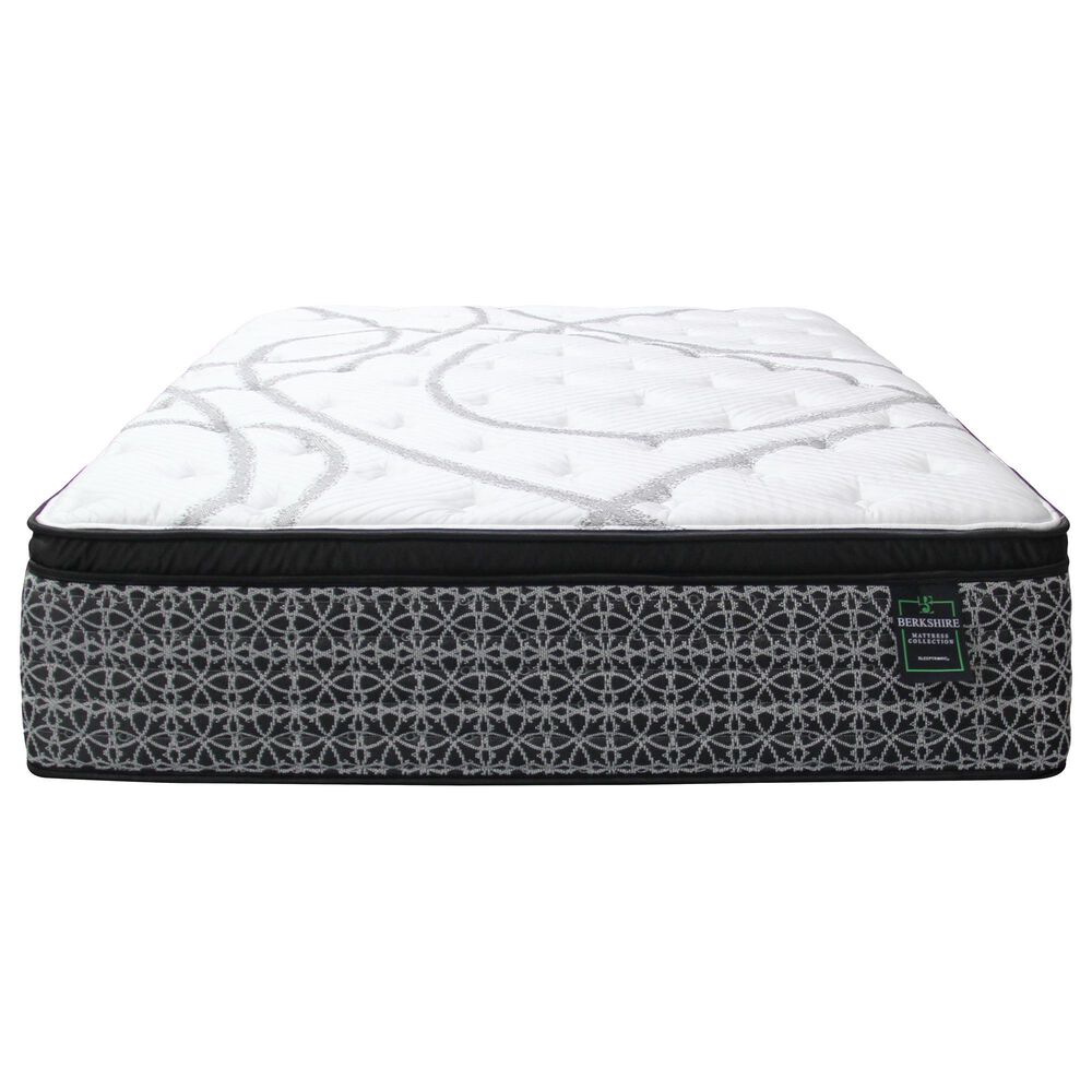 Sleeptronic Berkshire Warren Medium Euro Pillow Top Twin Mattress with High Profile Box Spring, , large