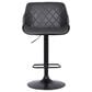 Blue River Toby Adjustable Height Bar Stool in Grey Faux Leather and Black, , large