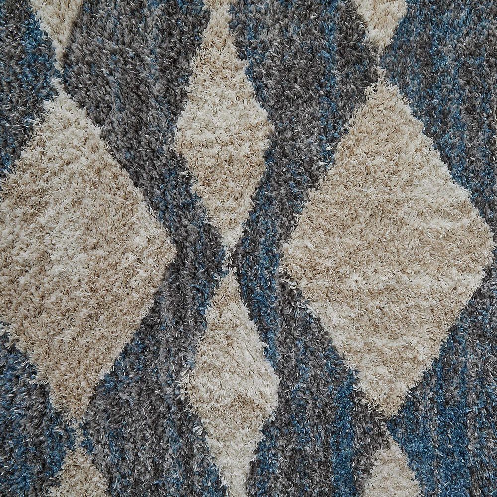 Feizy Mynka 5&#39; x 8&#39; Blue and Gray Area Rug, , large