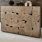 Uttermost Teak Tac Toe Console Table in Light, , large