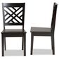 Baxton Studio Caron Side Chair in Dark Brown (Set of 2), , large