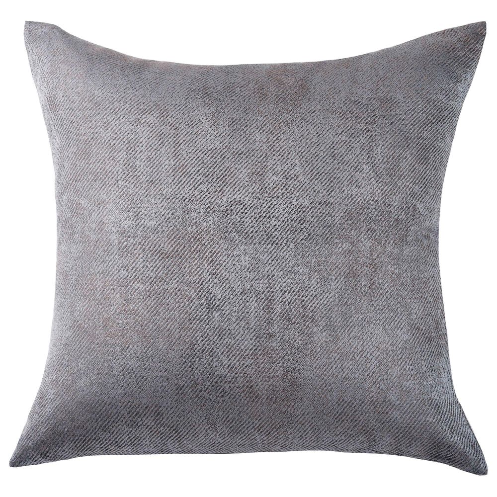 Ann Gish Chino 22" x 22" Square Throw Pillow in Slate, , large