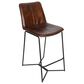 Home Trends & Design Essex Morgan Counter Stool with Chestnut Cushion in Black, , large