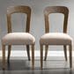 Hearth and Haven Upholstered Side Chair with Beige Cushion in Light Brown (Set of 2), , large