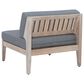 Linon Home Decor Summerlyn Patio Middle Chair with Natural Frame in Grey, , large