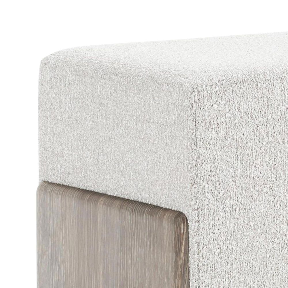 Bernhardt Monolith Upholstered Bench in Wirebrushed Oak, , large