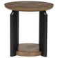 Ashley Kraeburn Round End Table in Brown and Black, , large