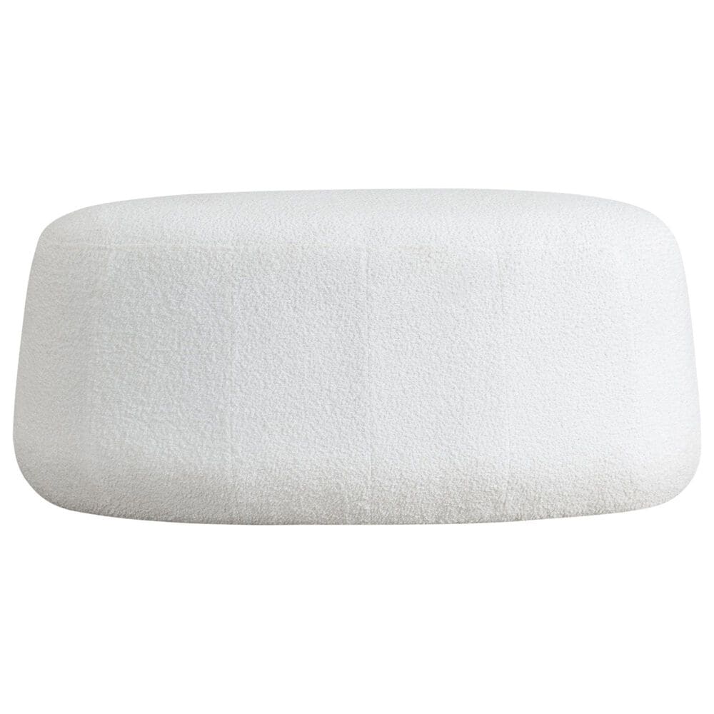 Lifestyle Solutions Kayden Ottoman in White, , large