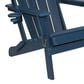 Hearth and Haven 34" Outdoor Folding Adirondack Chair with Cup Holder in Navy Blue, , large