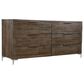 Bernhardt Logan Square 6 Drawer Dresser in Sable Brown and Gray Mist, , large