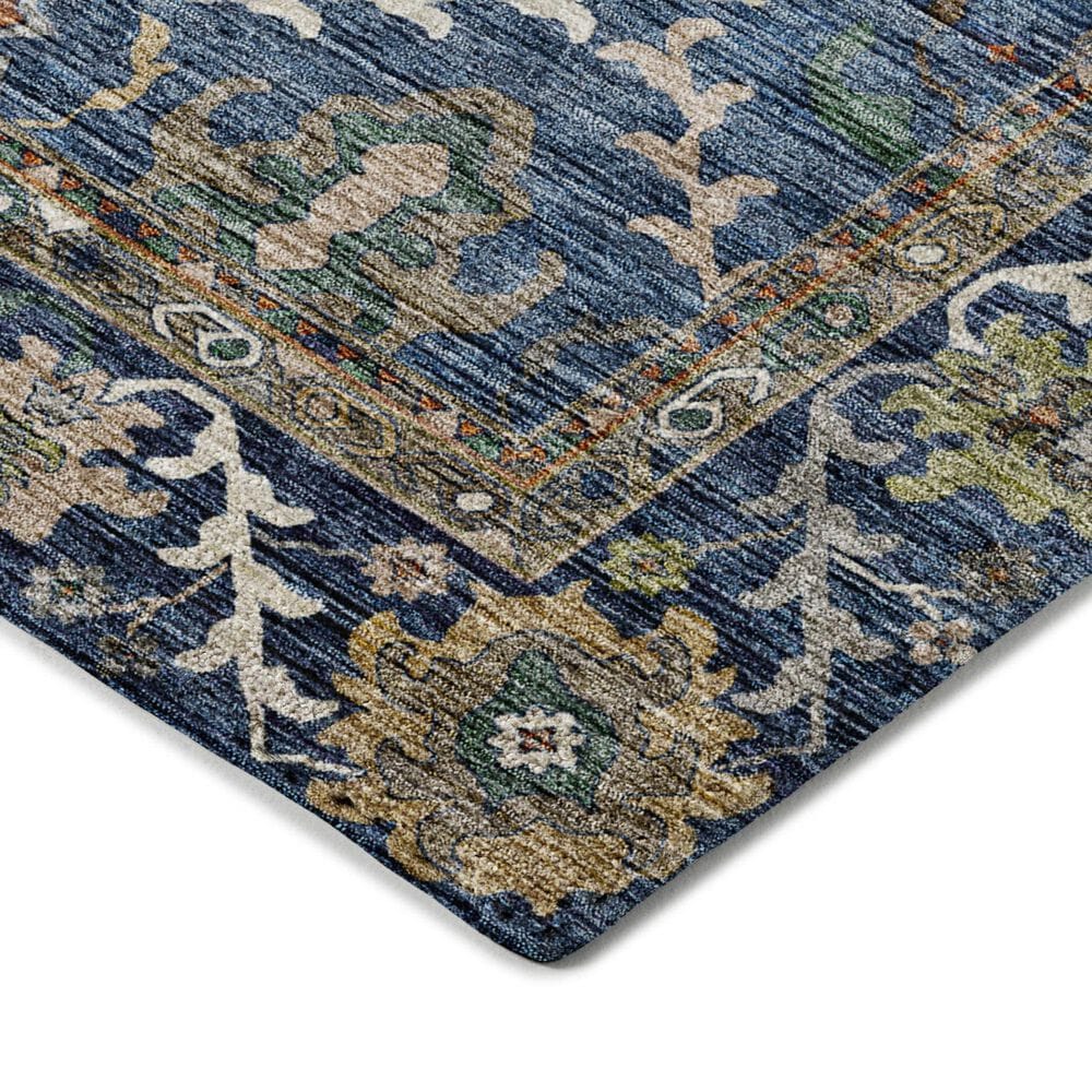 Dalyn Rug Company Silk Road Navy, Gold, Copper, Blue, Teal, Mocha and Fern 8&#39; x 10&#39; Area Rug, , large
