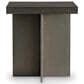 Bernhardt Interiors Polus Side Table in Graphite and Zeno, , large