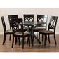 Baxton Studio Jessie 7-Piece Dining Set in Sand/Dark Brown, , large