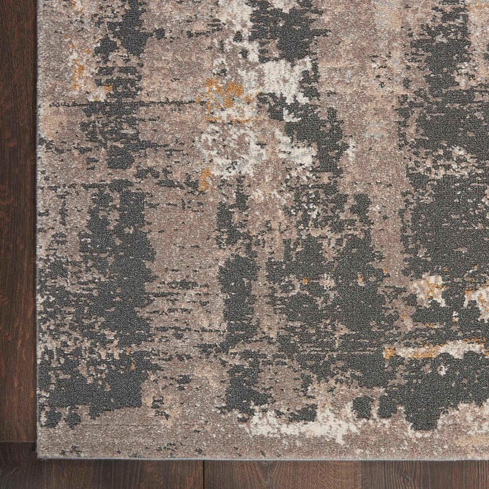 Nourison Tangra 2&#39;2&quot; x 7&#39;6&quot; Cream and Grey Runner, , large