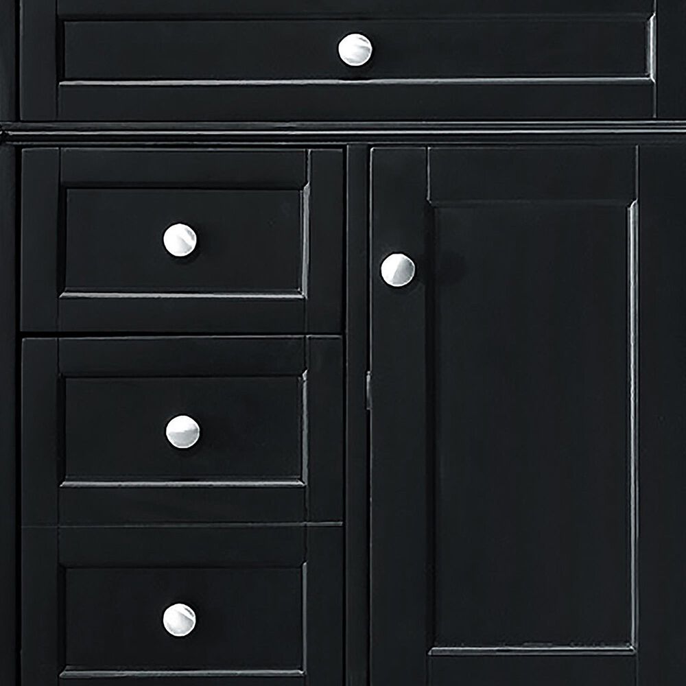 James Martin Vanities Brittany 30" Single Bathroom Vanity in Black Onyx with 3 cm Parisien Bleu Quartz Top and Rectangular Sink, , large