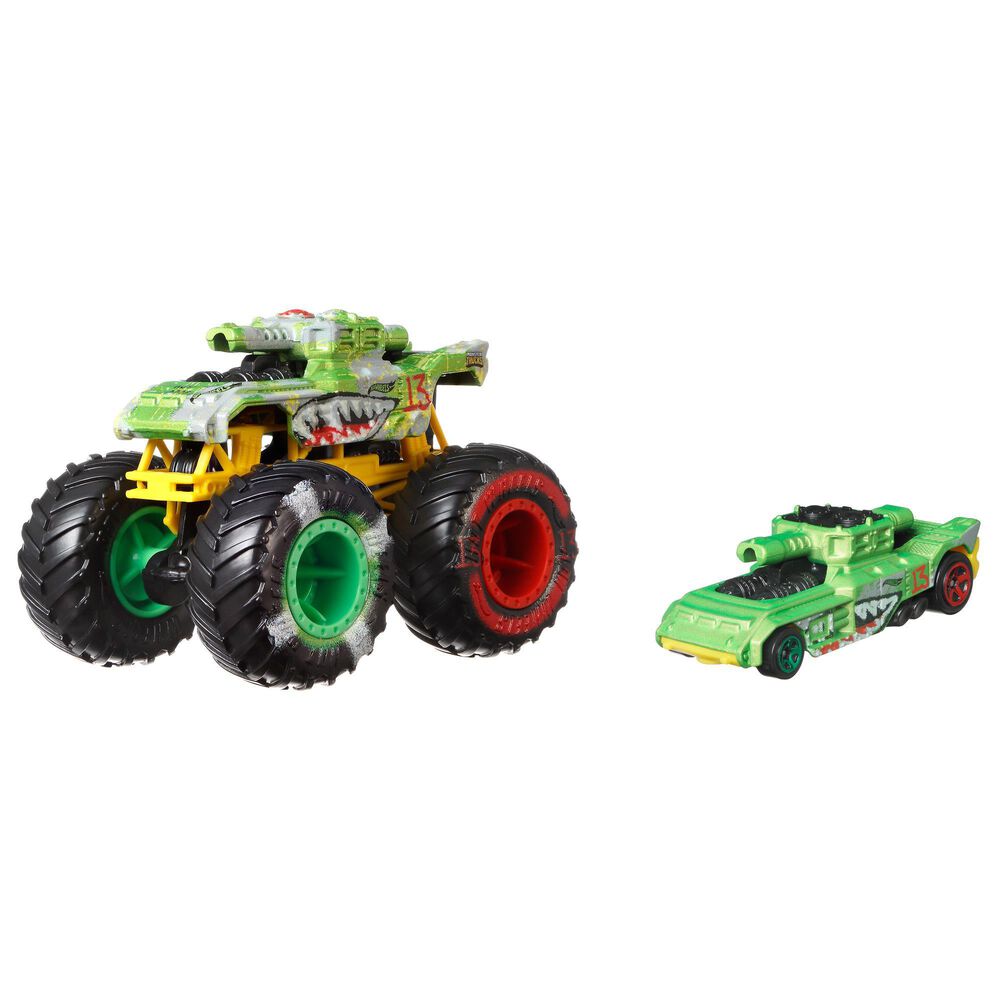 Hot Wheels Monster Trucks - 1: 64 2Pack Invader, , large