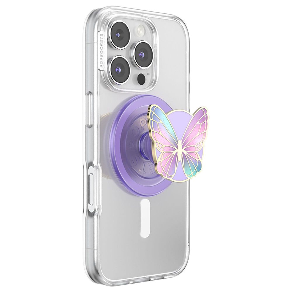 PopSockets MagSafe Circle PopGrip in Enamel Butterfly Prism, , large
