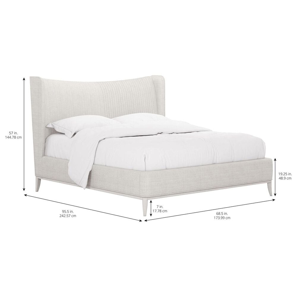 Vantage Mezzanine Queen Upholstered Shelter Bed in Dove Gray, , large