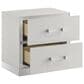 New Heritage Europa 5 Piece Wood King Panel Bedroom Set with Chest and Nightstand in White, , large
