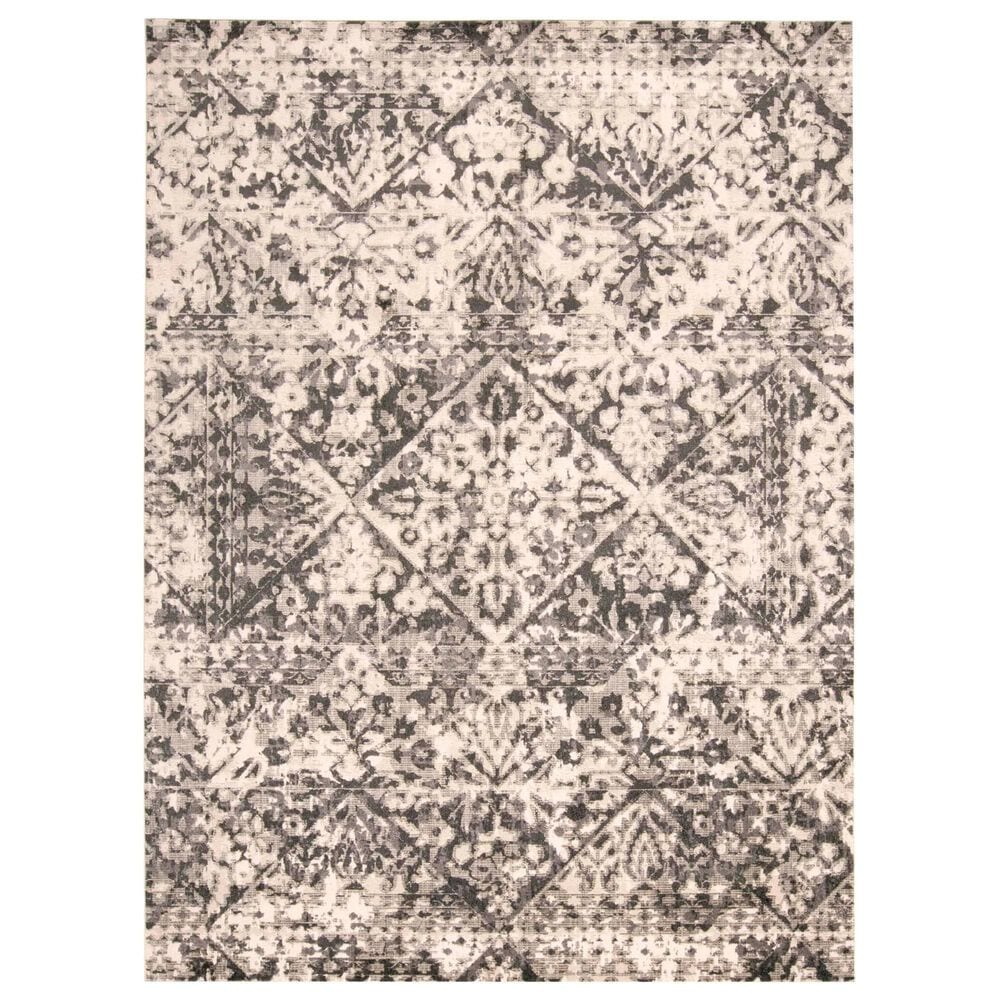 Feizy 3876F Kano Gray / Ivory 2"2" x 3" Area Rug, , large