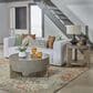 Belle Furnishings Affinity Round End Table in Dusty Taupe and Concrete, , large