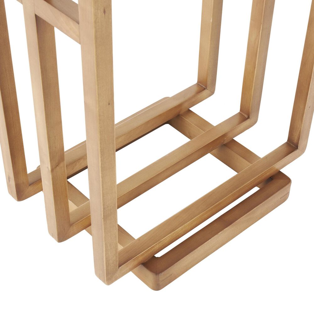Maple and Jade Modern Closet Quilt Rack in Brown, , large