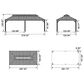 HOMLUX 24-ft x 12-ft Double Roof Outdoor Patio Gazebo in Gray with Hardtop Roof (Screen Included), , large