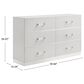 New Heritage Europa 4 Piece Wood King Panel Bedroom Set with Nightstand in White, , large