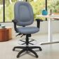 Regency Global Sourcing Comfort Series Multifunctional Swivel Computer Task Chair with Adjustable Arms and Drafting Kit in Grey, , large