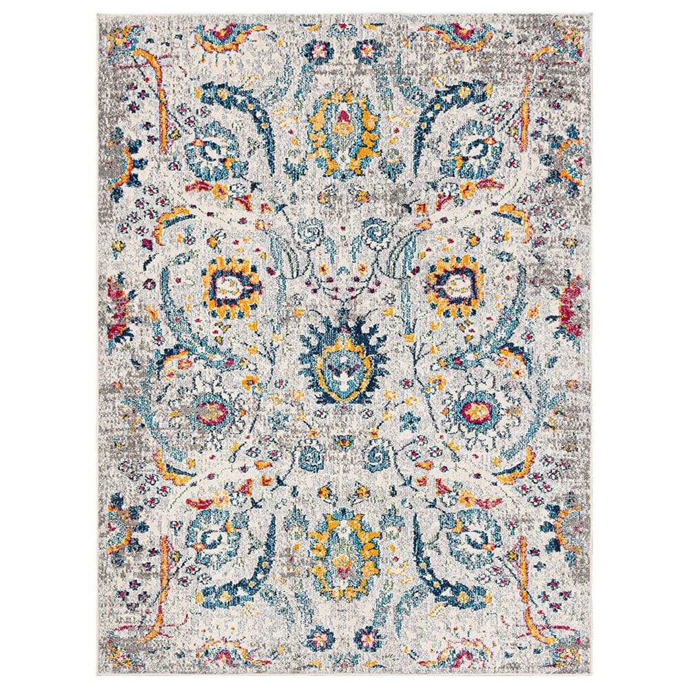 Amer Rugs Montana Transitional 2" x 3" Ivory and Orange Area Rug, , large