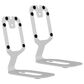 Kanto Rear-Mounted Desktop Speaker Stands for Uki and Ora Speakers - White (Set of 2), , large