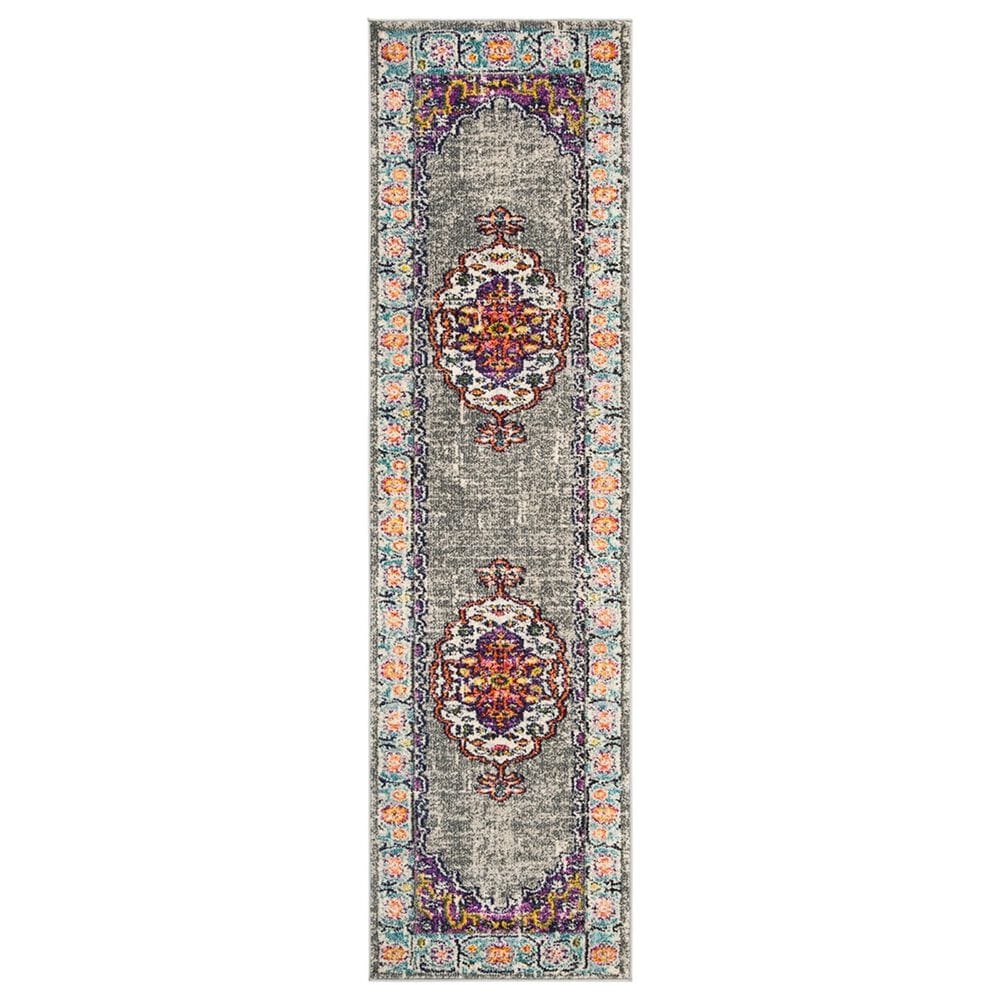 Safavieh Monaco MNC246L-28 2"2" x 8" Violet/Light Blue Runner, , large