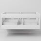 Lexora Home Castor 48" Single Bathroom Vanity in White with 2 cm White Cultured Marble Top and Rectangular Sink, , large