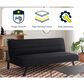 Lifestyle Solutions Dakota Convertible Sofa in Black, , large