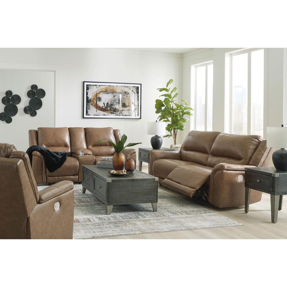 Ashley Trasimeno 3-Piece Power Reclining Living Room Set in Caramel, , large