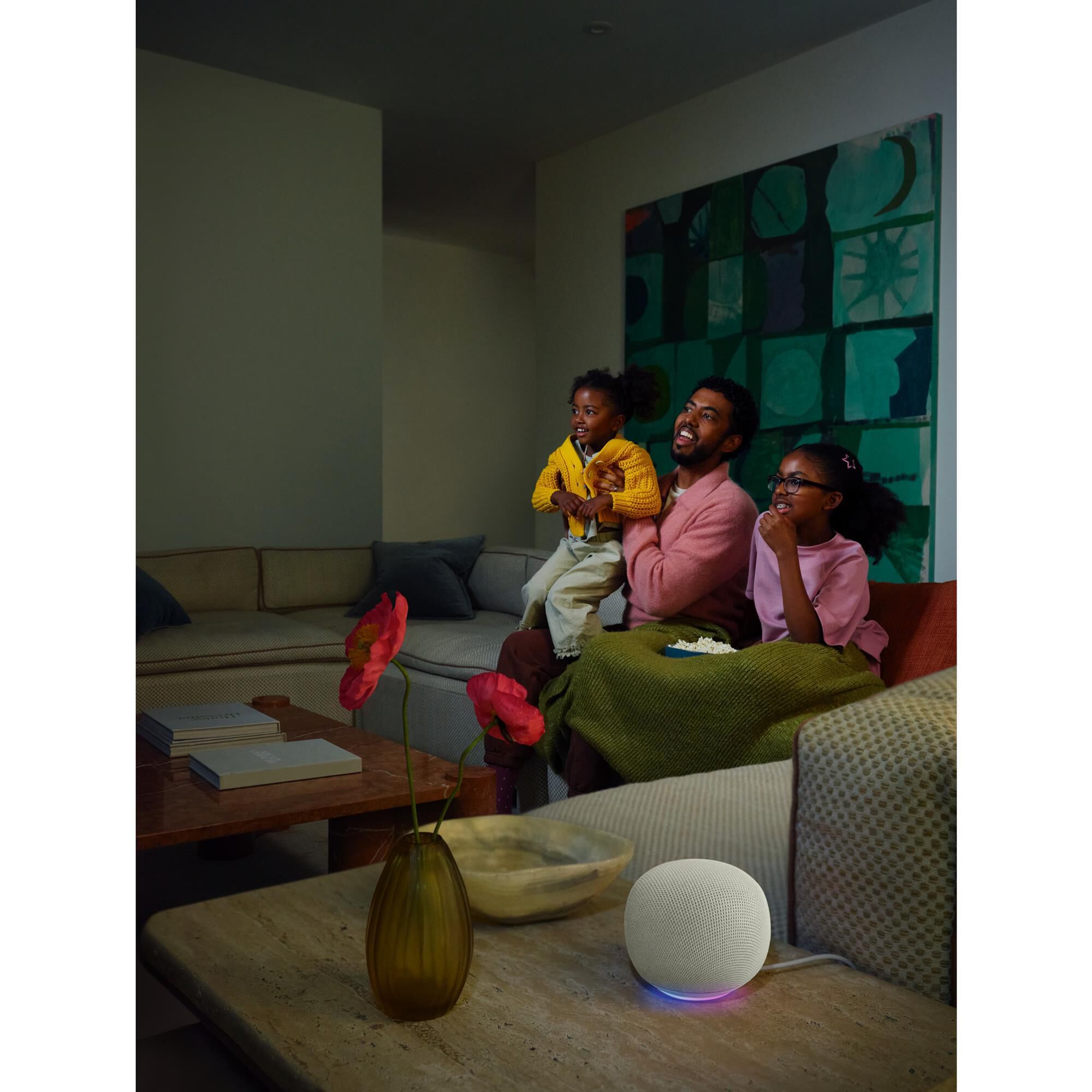 Google Home Speaker with Gemini in Porcelain