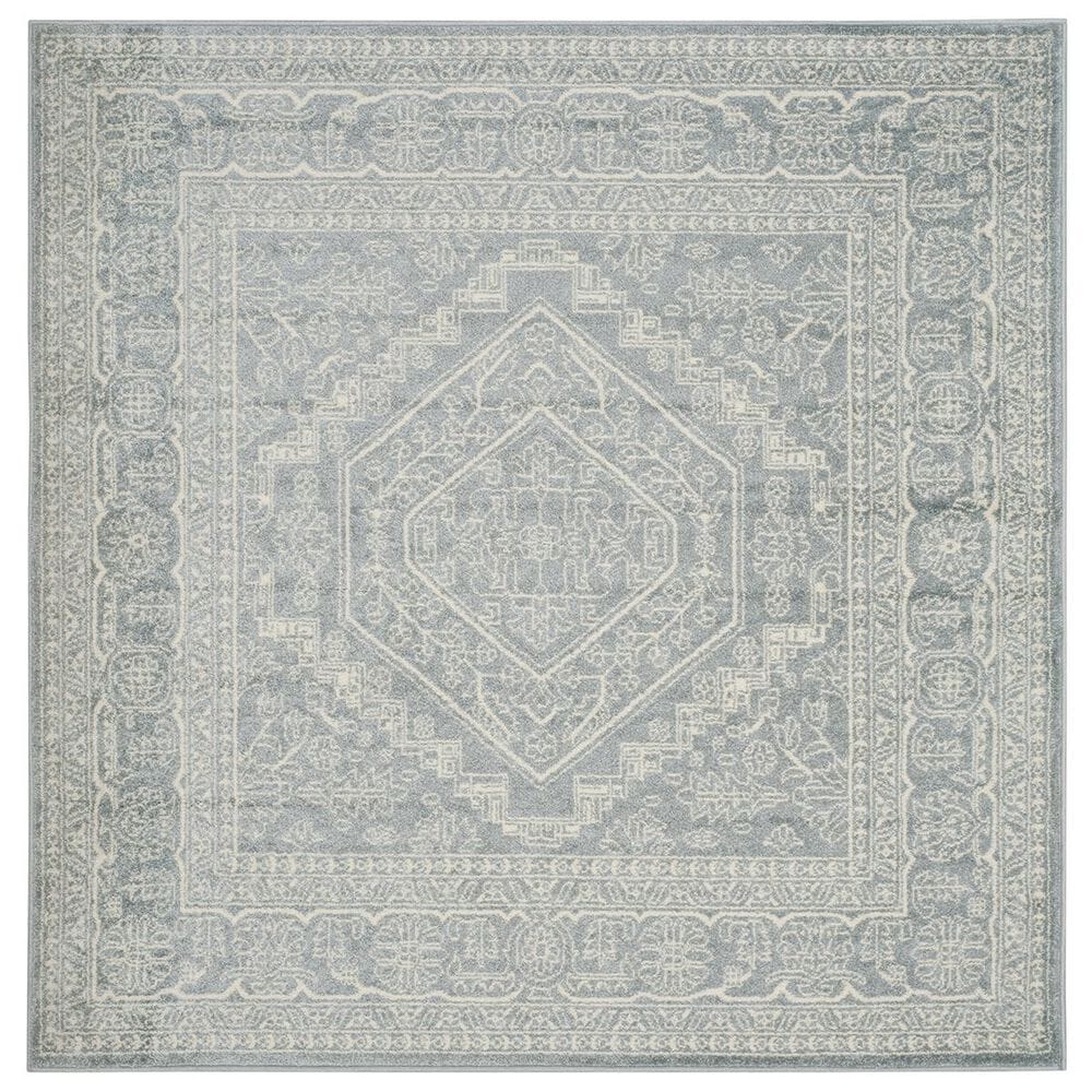 Safavieh Adirondack ADR108T-10SQ 10" x 10" Slate/Ivory Square Rug, , large