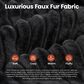 HOMLUX 105.5" Zero Assembly Sofa with Ergonomic Chaise Sectional in Black, , large