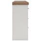 Ashley Savonport King Storage Bed with Dresser Chest and 2 Nightstands in White and Brown, , large
