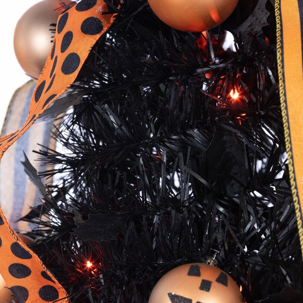 The Gerson Company 6&#39; Halloween Artificial Tree in Black, , large