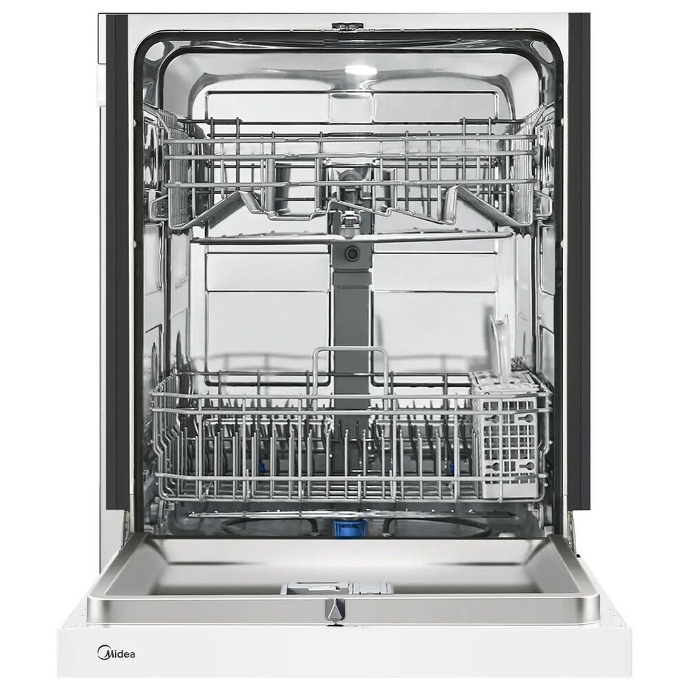 Midea 24&quot; Front Control 2-Rack Hybrid Tub Dishwasher in White, , large
