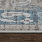 Feizy Dartmouth 39QLF 7"9" x 10" Gray and Multicolor Area Rug, , large