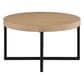 Steve Silver Furniture Magnolia Nesting Coffee Table with 4 Stools in Sand and Black, , large