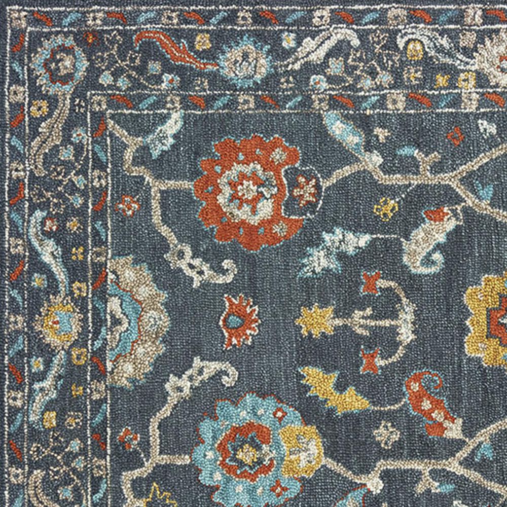 Oriental Weavers Zahra 75501 5&#39; x 8&#39; Blue and Gold Area Rug, , large